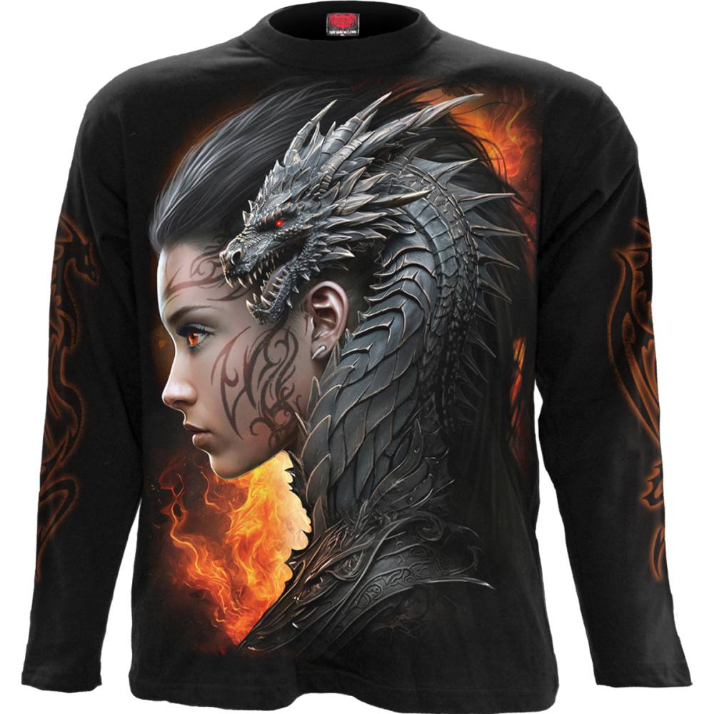 Spiral - Draco Queen Longsleeve shirt - Black